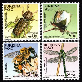 Burkina Faso 1992 Group Of Stamps Mi 1270 - 1273 Mnh Cv=8€