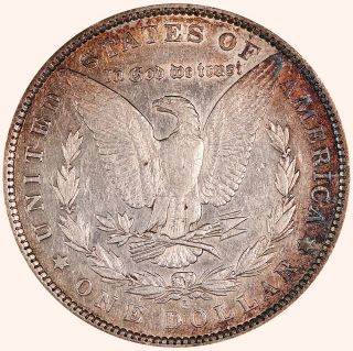 1881 - O Morgan Silver Dollar.  A.  U.  Toning.  0241 2