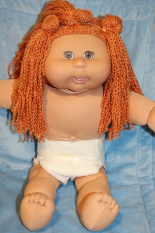 Cabbage Patch Kids Play Along Pa - 1 Tangerine/brown Top Knots Girl Doll Cute