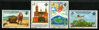 Seychelles Stamp 1988 Mnh Set - Zil Elwannyen Sesel - Christmas