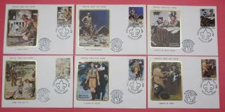 Dr Who 15 Fdcs Liberia Boy Scouts Norman Rockwell S 15212