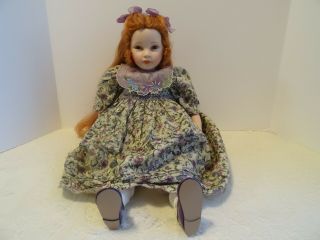 Pauline Bjonness - Jacobsen Limited Edition 205/950 Porcelain And Cloth Doll - 22 "