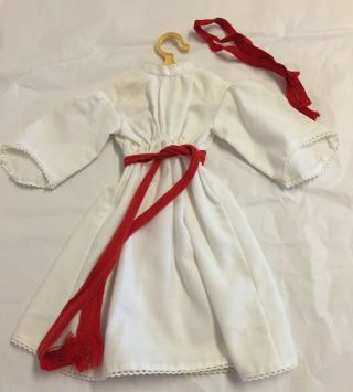 American Girl Doll Kirsten St Lucia Holiday Gown Belt Tie - Ribbon 1992 Pc