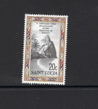St Lucia 1994 The Pitons St.  Lucia Slavery Abolition Bicentenary Sg 1103 Mnh