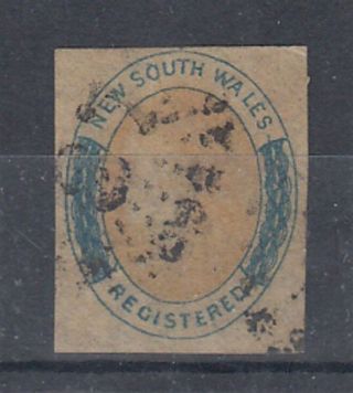 Australia South Wales Nsw 1859 Qv 6d.  Imperf " Registered " (id:g3797)
