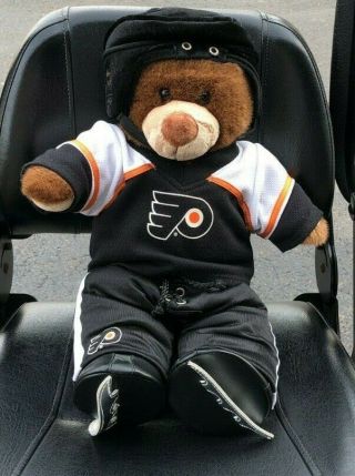 Philadelphia Flyers Nhl Build - A - Bear Plush With Complete Outfit - Says I Love You