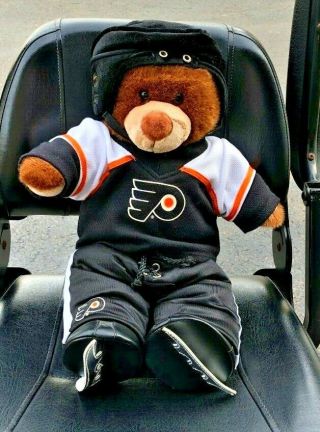 Philadelphia Flyers NHL Build - A - Bear Plush with Complete Outfit - SAYS I LOVE YOU 3