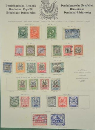 Dominican Republic Stamps Selection On 1 Page (f70)