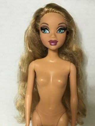 Barbie My Scene Kennedy Doll Blonde Highlighted Curly Hair Rooted Eyelashes Lash