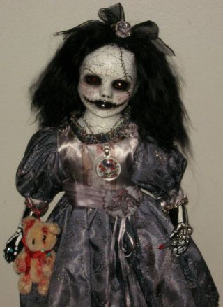 Creepy Horror Scary Ooak Demon Skeleton Doll 