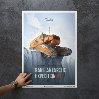 Limited Edition Trans Antarctic Expedition Design Poster