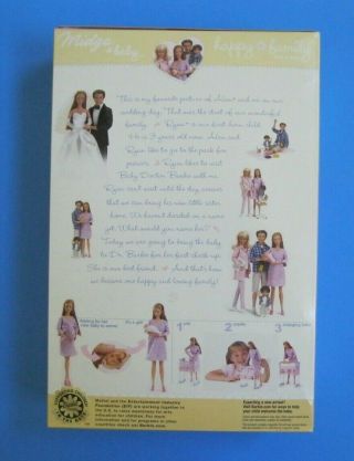 2002 Barbie Happy Family Pregnant Midge & Baby NRFB 2