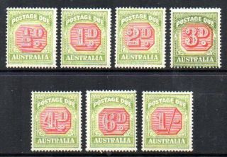 Australia: 1938 Postage Due Set (7) Sg D112 - 8