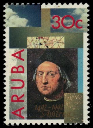 Aruba 83 - Voyages Of Christopher Columbus 500th Anniversary (pb18762)