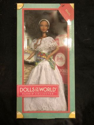 Dolls Of The World Barbie Collector Brazil Pink Label Mattel