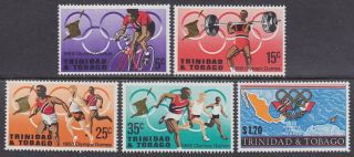 Trinidad And Tobago - 1968 Olympic Games,  Mexico (5v) - Um / Mnh