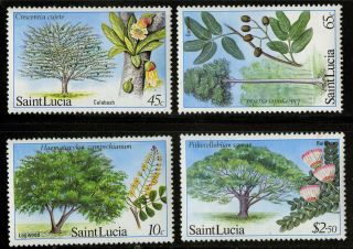 St Lucia 1984 Scott 649 - 652 Mnh Set