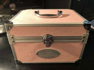 American Girl Bitty Baby Pink Hard Case Storage Trunk W Silver Handle Retired