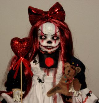 Creepy Horror Scary Ooak Evil Raggedy Ann Doll Gothic Art L.  Ganci