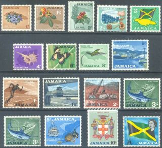 Jamaica 1964 Pictorial Complete Set To £1 Mnh/mlh