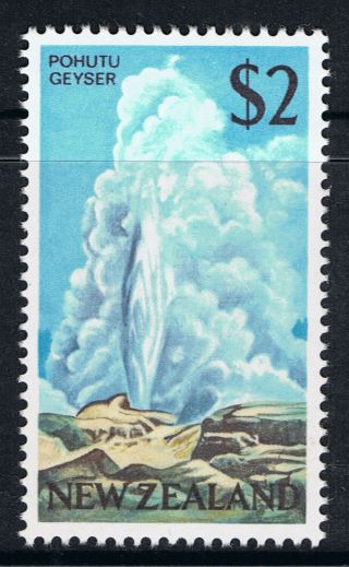 Zealand 1967 - 70 $2 Pohutu Geyser