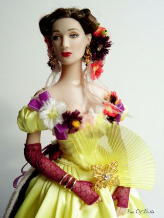Outfit/dress Chrysanthemums Ooak Handmade For Tonner Doll 16 " Tyler