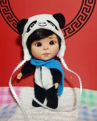 Ooak Art Doll,  Baby - Boy 6,  5 Inch Bjd Obitsu Doll 1/8 Polymer Clay By Svetlana