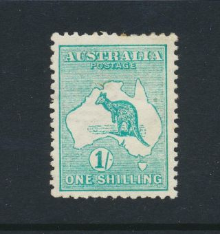 Australia 1913,  1sh Roo,  Mlh Sc 10 Sg 11a Cat$130 (see Below)