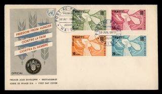 Dr Who 1963 Haiti Freedom From Hunger Fdc C143761