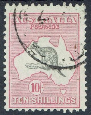 Australia 1931 Kangaroo 10/ - C Of A Watermark