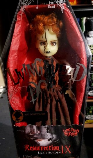 Living Dead Dolls Resurrection 9 Lizzie Borden Sepia Gitd 1/50 & Tied Down