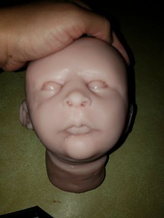 Silicone Baby Head For Cloth Cuddle Body 23 "