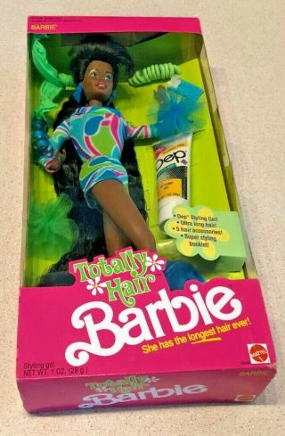 Totally Hair Barbie - African American - Rare/hard To Find - Nib &