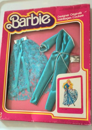1980 European Barbie Designer Originals Habillages Couture Outfit 3240 Nrfb