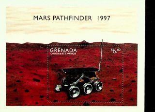 Grenada Carriacou 1997 Usa Space Craft Mars Pathfinder Extra Fine Sheet