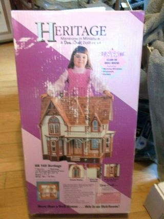 Heritage Dura - Craft Wooden Doll House Model Hr 560 Vintage Mansion Nib