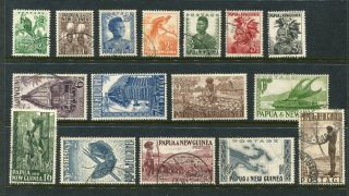 Papua Guinea 1952 Definitive Set Fine