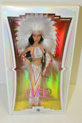 Barbie Cher Bob Mackie Native American Doll (black Label)