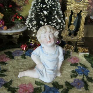 Antique Miniature Porcelain Piano Baby Doll Bisque Victorian Figurine Germany