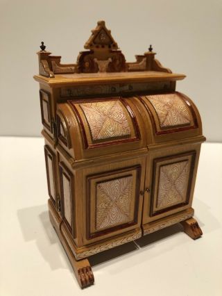 1:12 Scale Bespaq Dollhouse Miniature Furniture Wooten Victorian Desk 2