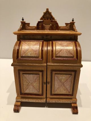1:12 Scale Bespaq Dollhouse Miniature Furniture Wooten Victorian Desk 3