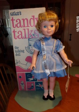 Eegee Tandy Talks Doll Chatty Cathy Type With Hang Tag Talks