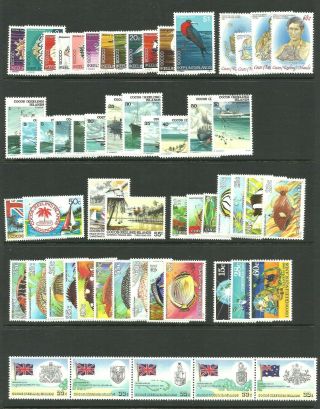 Cocos (keeling) Islands - 1969 - 1987 Complete Issues Unhinged (cv $400, )