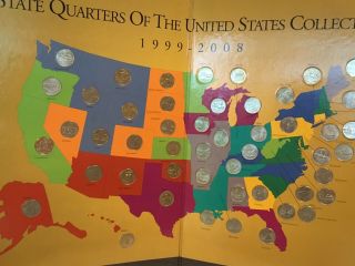 First State Quarters Book The United States Collector’s Map Completed With Coins