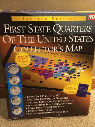 First State Quarters Book The United States Collector’s Map Completed With Coins 2