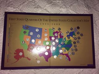 First State Quarters Book The United States Collector’s Map Completed With Coins 3