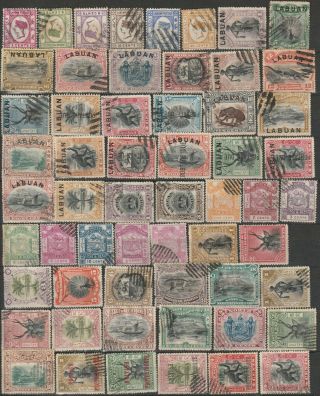 Labuan/north Borneo Old Stamps Small Selection  B191020