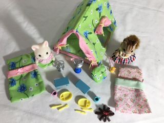 Calico critters/sylvanian families Best Friends Camping Set With Tent 2