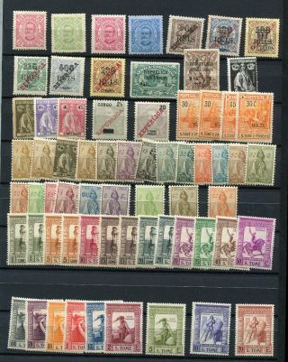 (oc253) Portugal S.  Tome E Principe Old Stamps Mnh 3 Pages Some Part Of Sheets