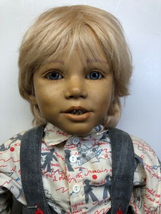 30” Annette Himstedt World Child “kasimir” Doll No.  1146 Puppen Kinder W/ Box
